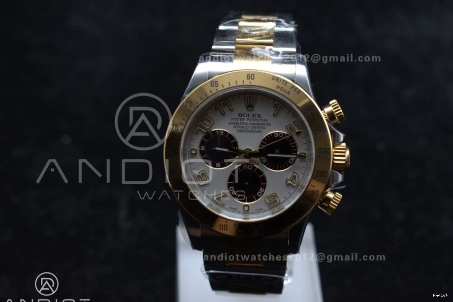 YG Edition SA4130 1:1 SS Arabic V2 Dial Daytona Best Markers Clean 116503 on White Bracelet 0228